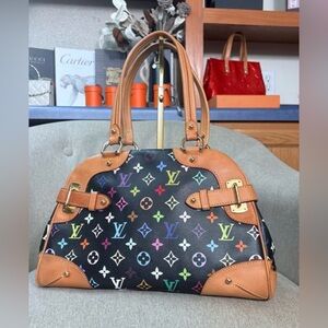 Louis Vuitton Claudia Murakami Multicolor Monogram Shoulder Bag